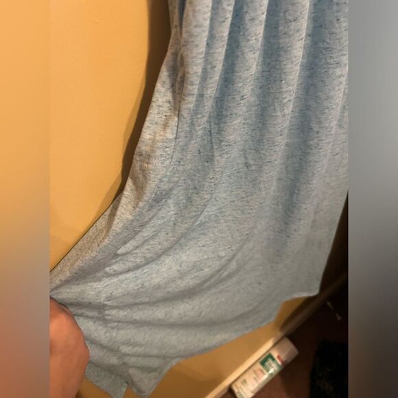 Free people beach blue linen blend oversized jumpsuit xs - Picture 10 of 11